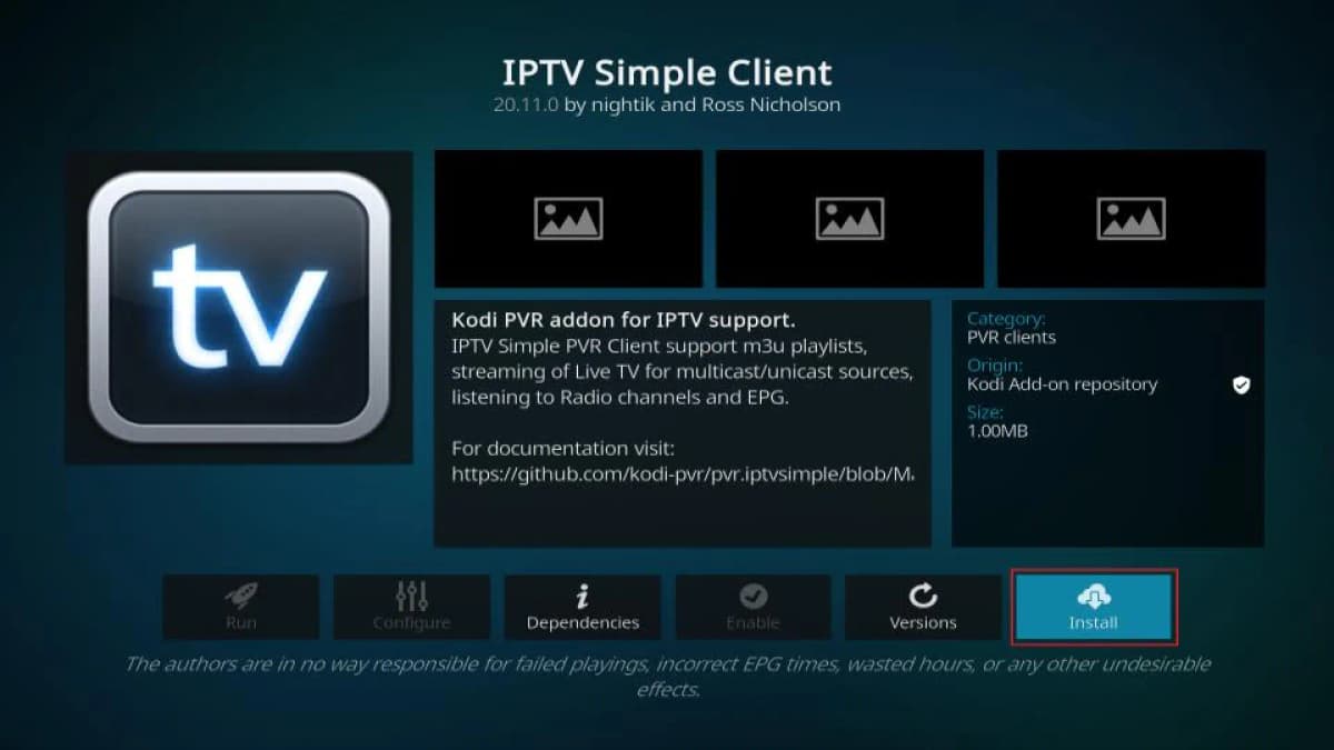 IPTV Simple Client